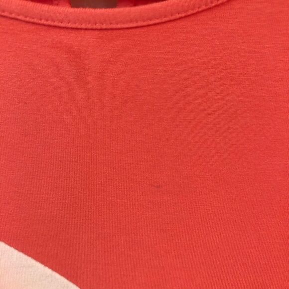 Vince Camuto sleeveless tunic, coral and white - Picture 3 of 5